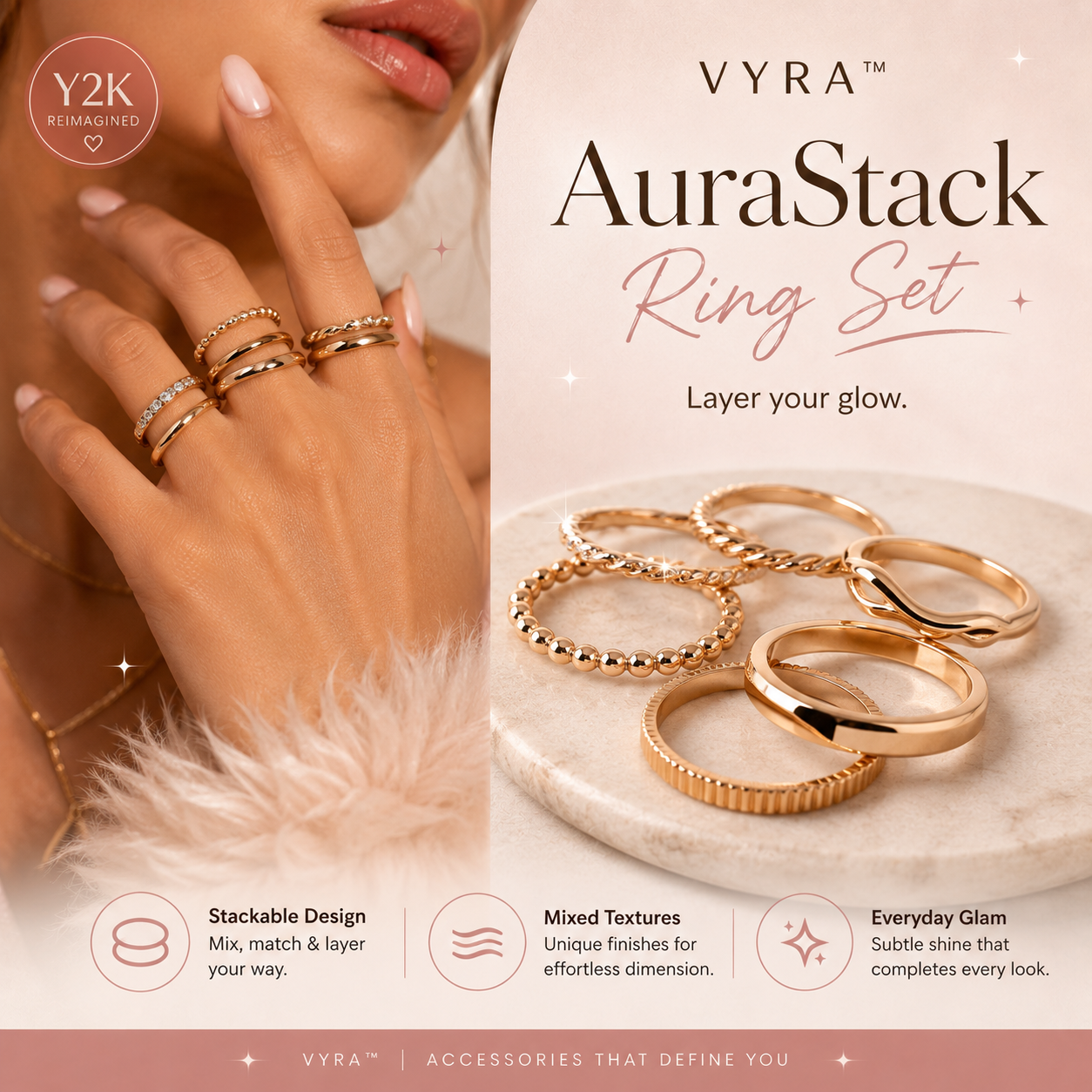 VYRA™ AuraStack Ring Set